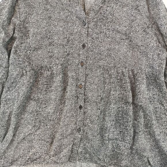 Jones New York Womens Flowy Blouse Size 1X Plus Black White NWT - Picture 2 of 8